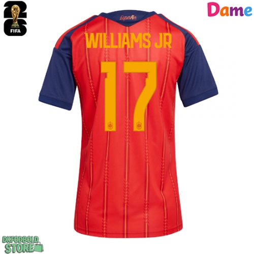 Spanien Nico Williams #17 Replika Hjemmebanetrøje Dame VM 2026 Kortærmet